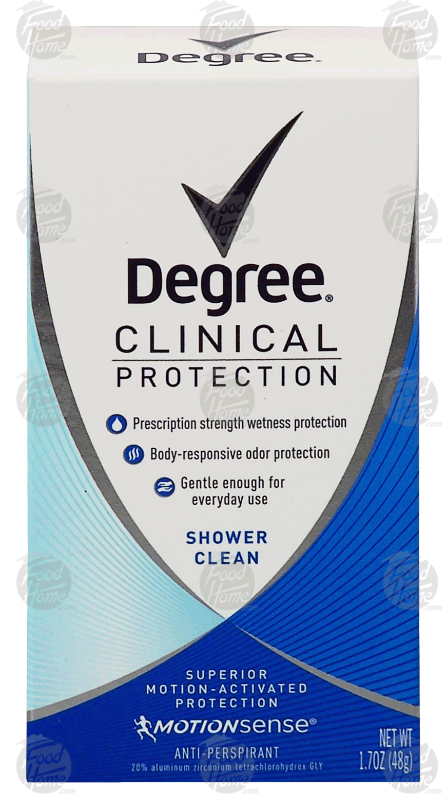 Degree Clinical Protection shower clean, anti-perspirant, superior motion-activated protection Full-Size Picture